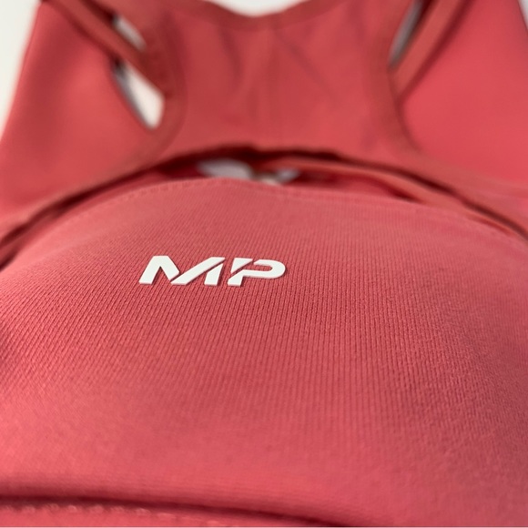 XS MP Women's Power Longline Sports Bra - Berry Pink - Picture 6 of 15